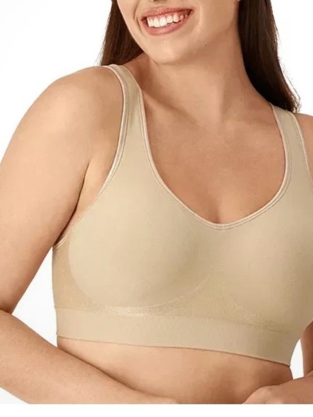 Bali Smooth Wireless Everyday Bra - Nude